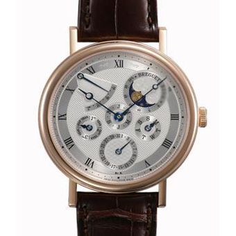 ブレゲ レプリカ BREGUET パーペチュアルカレンダー 5327BR/1E/9V6 パワーリザーブ シルバー